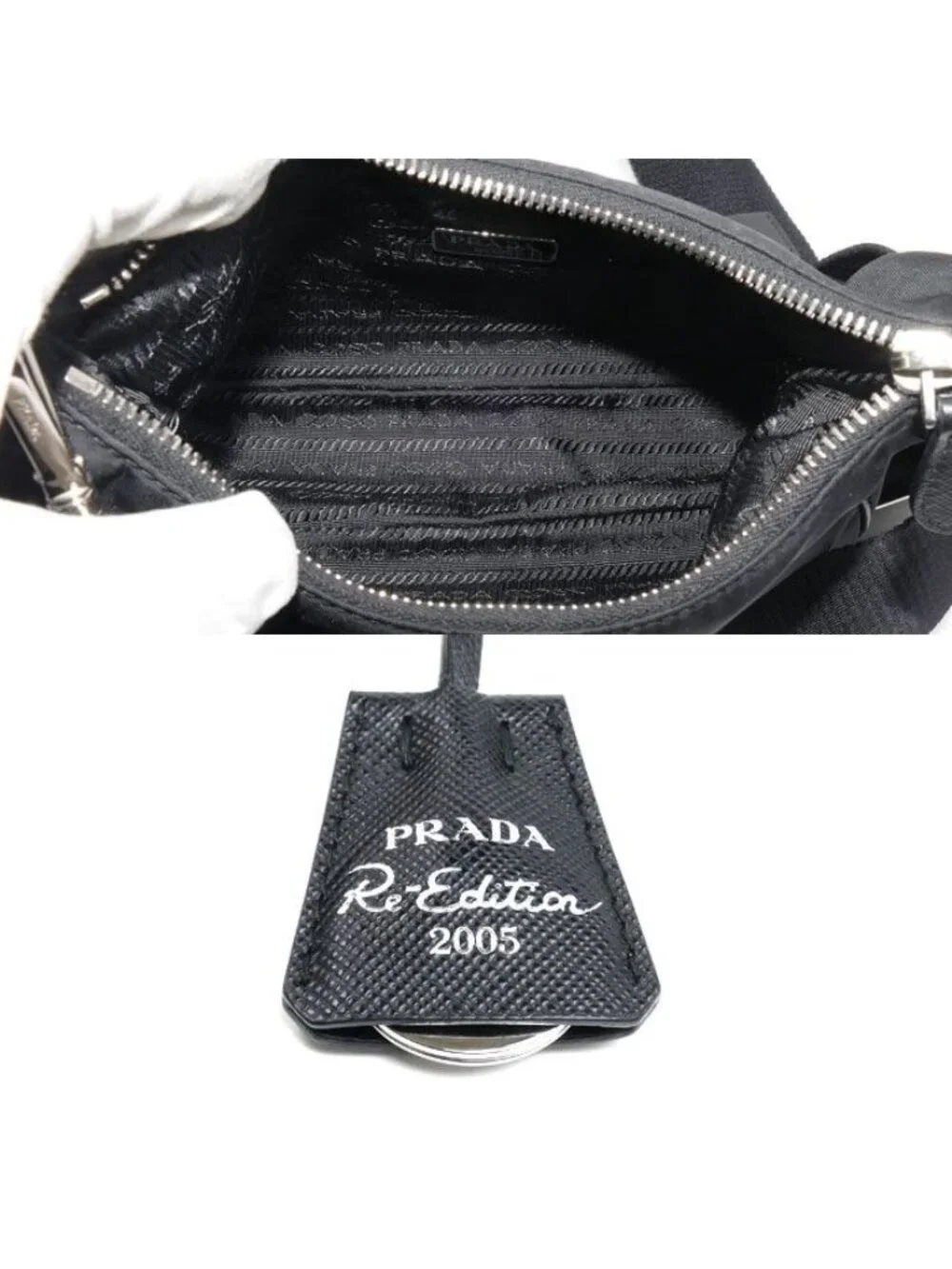 Prada Re Edition 2005 Re-Nylon Shoulder Bag Black
